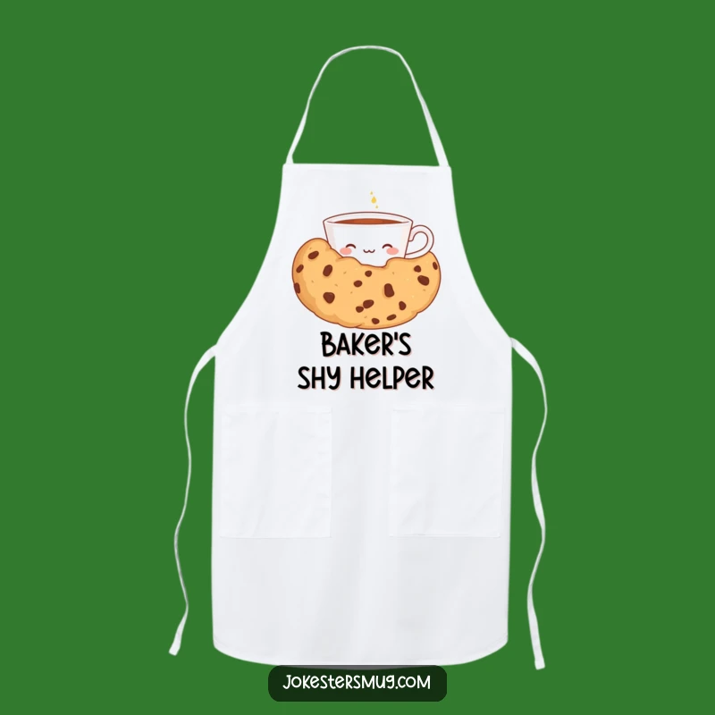 Funny Shy Teacup Apron: Hilarious Kitchen Wear for Sweet Bakers