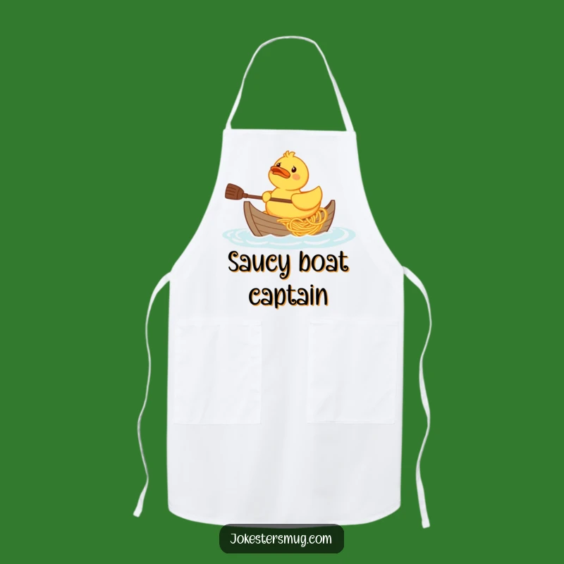 Funny Rubber Duck Spaghetti Boat Apron: Kitchen Quackery, Hilarious Funny Gift