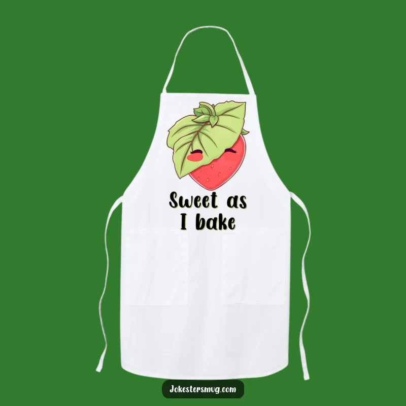Funny Strawberry Apron: Kitchen Shy Design, Cooking and Funny Gift