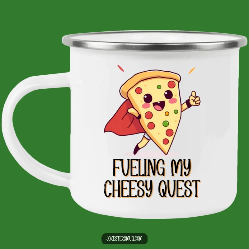 Funny Pizza Hero Campfire Mug: Sip Your Adventure With A Triumphant Slice - Outdoor Funny Gift!