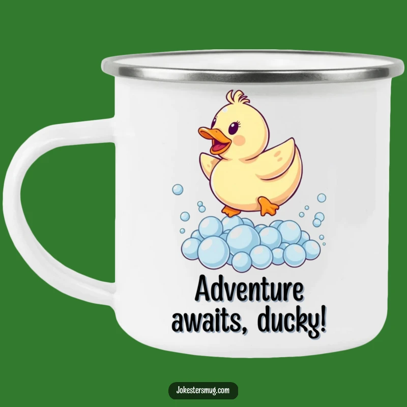 Funny Rubber Ducky Bubble Camping Mug: Hilarious Outdoor Bath Time Fun