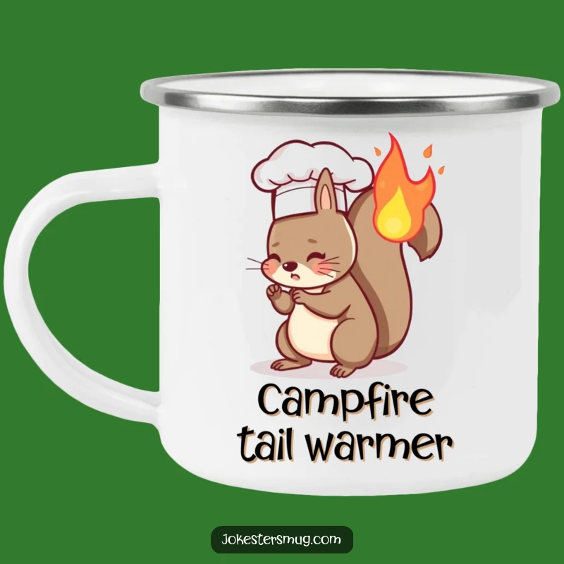 Funny Squirrel Campfire Mug - Hilarious Chef Squirrel Art, Perfect Funny Gift