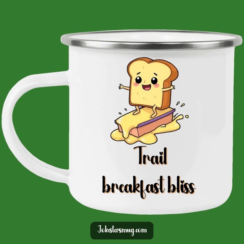 Funny Toast Surfer Camping Mug: Fuel Your Adventures with Hilarious Breakfast