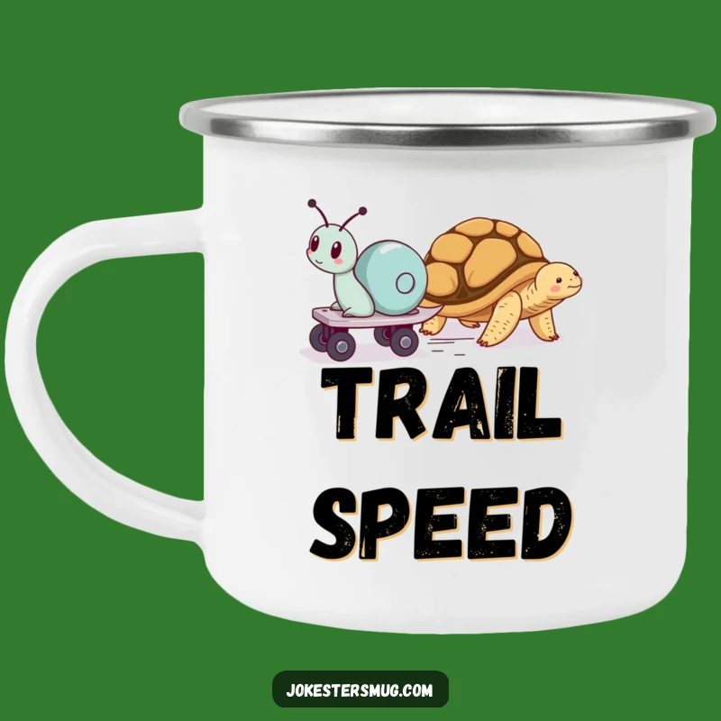 Funny Snail Skater Camping Mug Outdoor Tortoise Nap Race Humor Gift