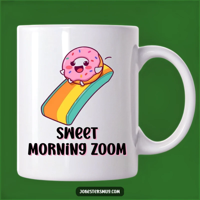 Funny Donut Rainbow Slide Mug: Sweet Adventure Gift