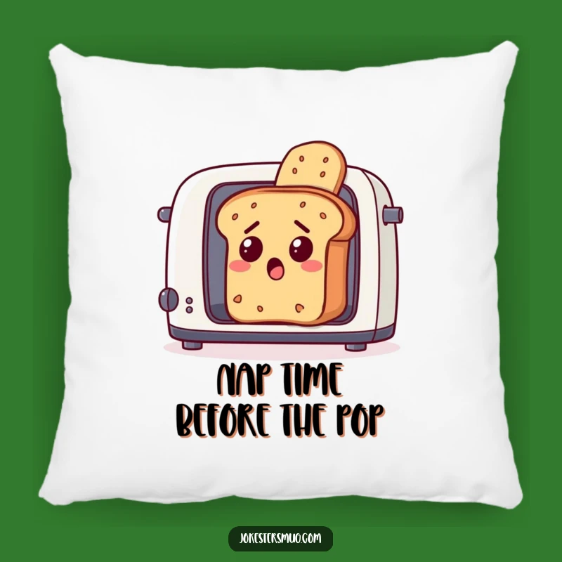 Funny Toaster Escape Bread Pillow: Cozy Up with Breakfast Humor