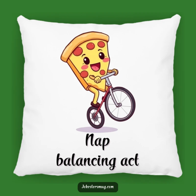 Funny Pizza Unicycle Pillow: Soft Comfort with a Hilarious Food Design
