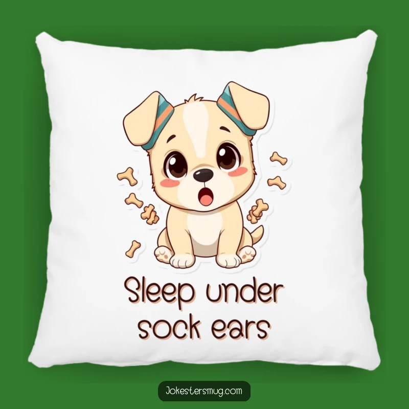 Funny Surprised Puppy Pillow: Cozy Comfort with a Hilarious Dog Design
