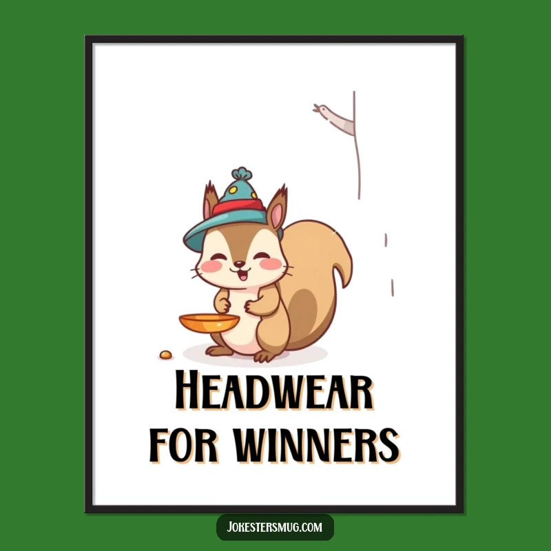 Funny Squirrel Bird Feeder Digital Art: Instant Woodland Humor