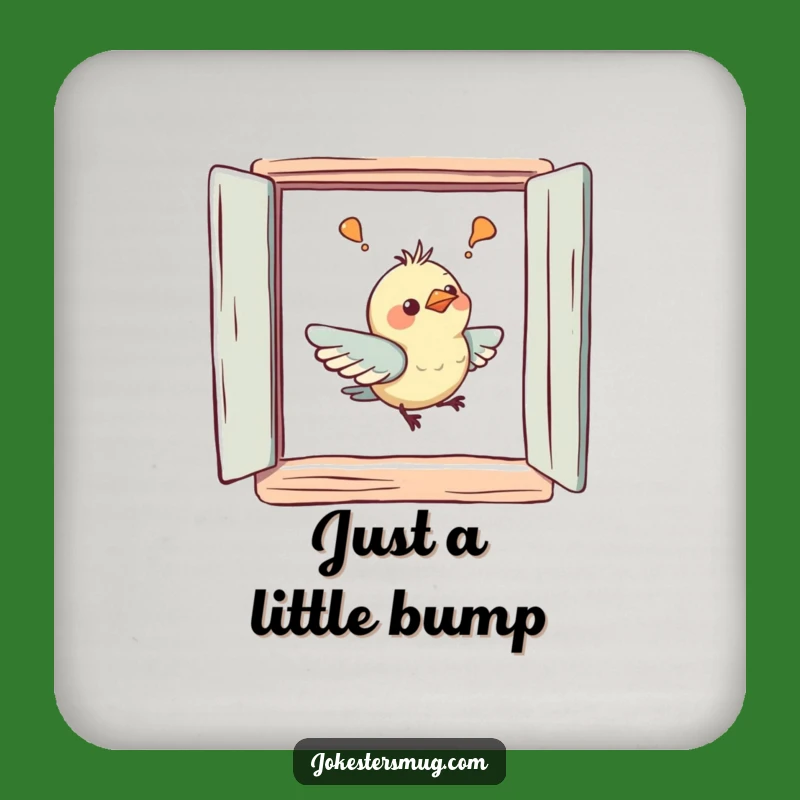 Funny Bird Coaster Set - Hilarious Bird Art Protection, Perfect Funny Gift