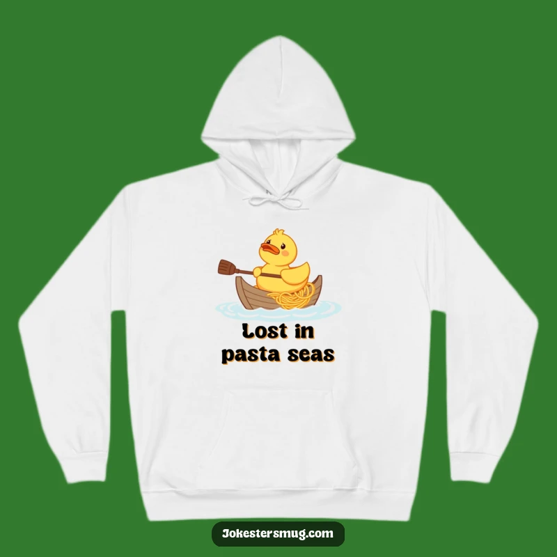 Cozy Funny Rubber Duck Spaghetti Boat Hoodie: Warm Quack Comfort, Best Funny Gift