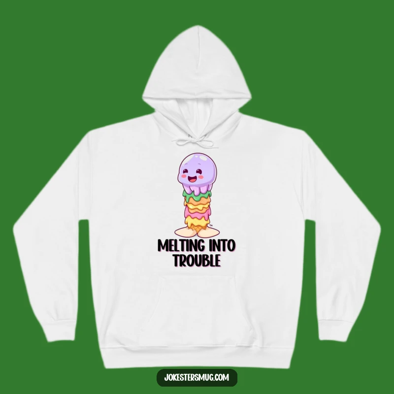 Cozy Funny Wobbly Jelly Ice Cream Hoodie: Sweet Comfort, Best Funny Gift