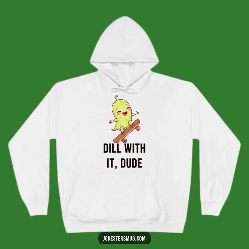 Funny Pickle Skateboarding Hoodie: Stay Warm With A Giggling Pickle - Epic Funny Gift!