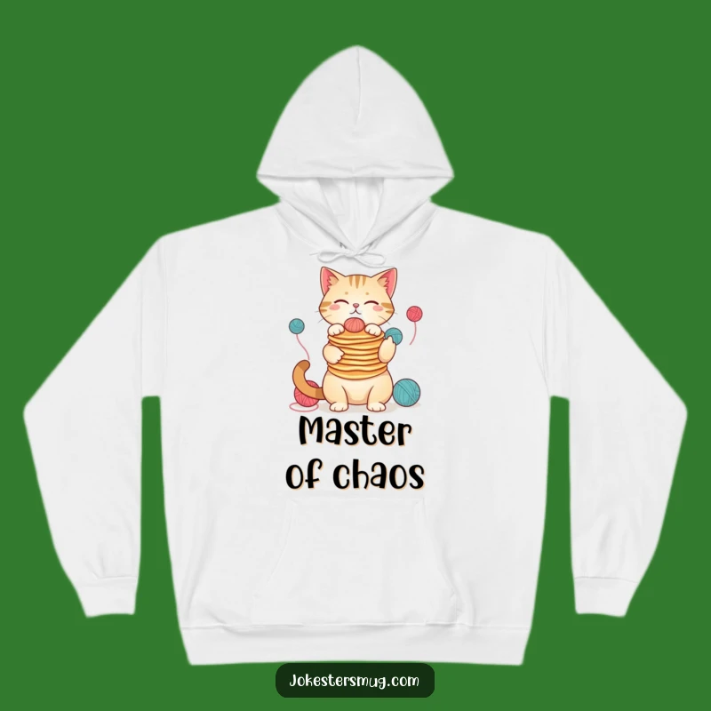 Funny Cat Pancake Juggler Hoodie: Cozy Comfort Meets Hilarious Feline Fun
