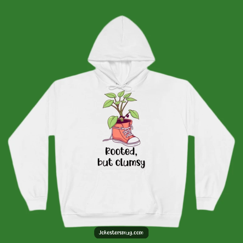 Funny Plant Shoelace Hoodie: Cozy Comfort with Comical Botanical Art