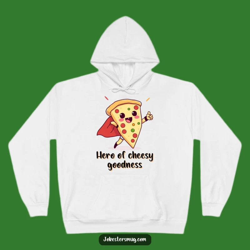 Funny Pizza Guardian Hoodie: Stay Cozy With A Heroic Pizza Slice - Epic Funny Gift!