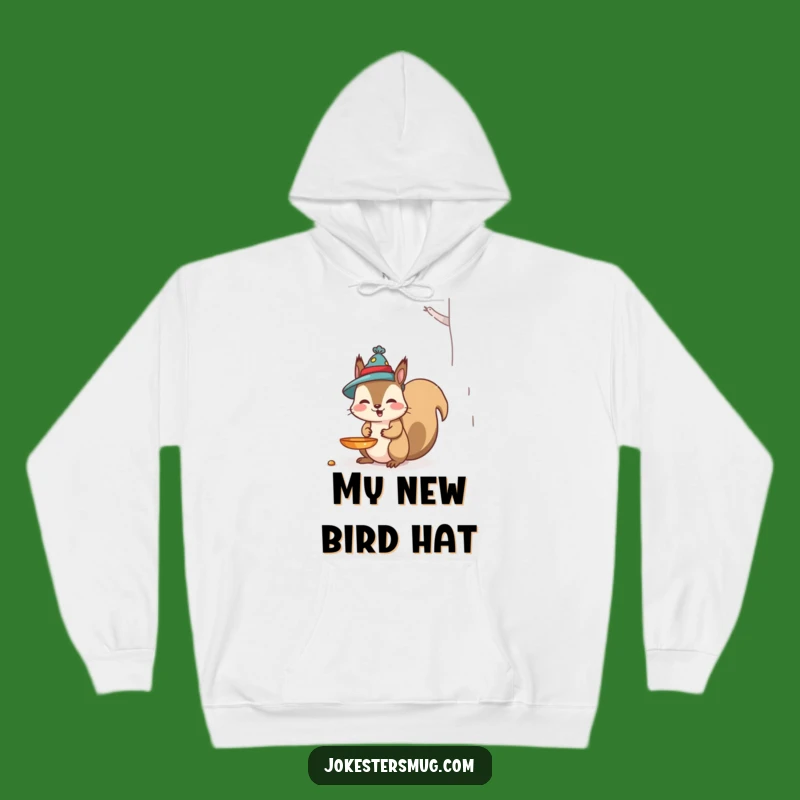 Funny Squirrel Bird Feeder Hoodie: Cozy Style with Woodland Mischief
