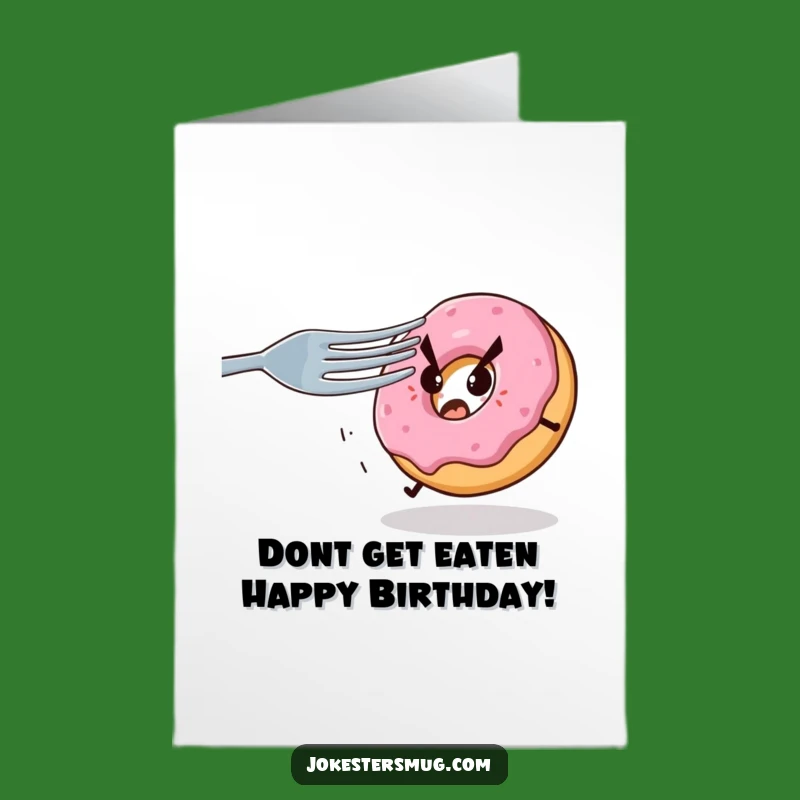 Free Printable Donut Birthday Card: Funny Chase Downloadable Gift for a Sweet Celebration