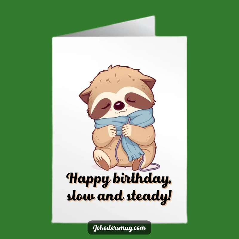 Funny Sloth Birthday Card Free Printable: Tangled Fun Downloadable Gift