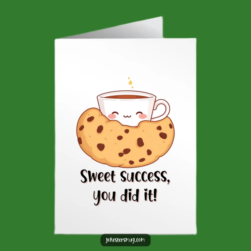 Free Printable Congrats Card: Shy Teacup's Sweet Peek Funny Downloadable Celebration Gift