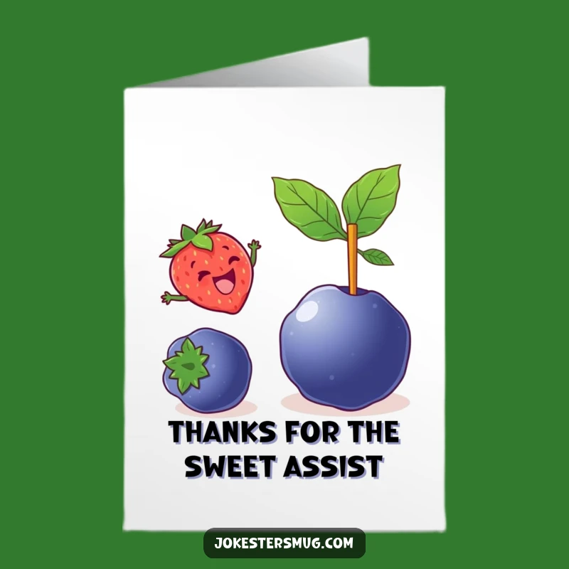 Free Printable Strawberry Thank You Card: Thanks a Bunch for Everything, Downloadable