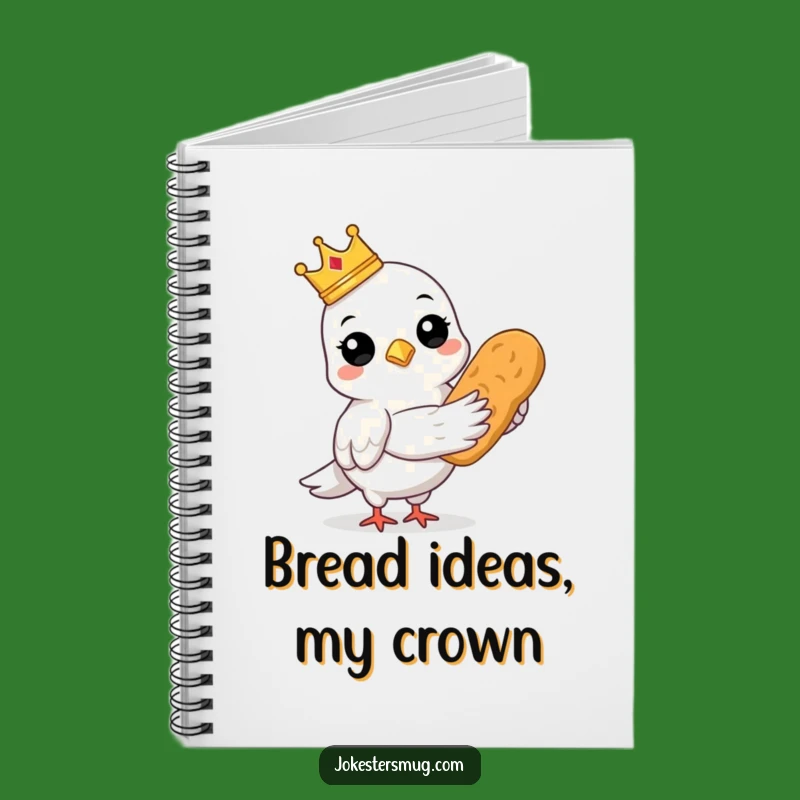 Funny Pigeon King Notebook: Jot Down Ideas with Regal Bird Art