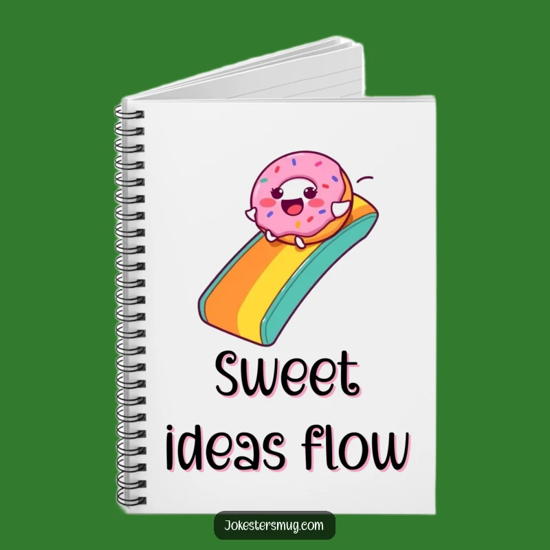 Funny Donut Rainbow Slide Notebook: Journal Your Sweet Adventures