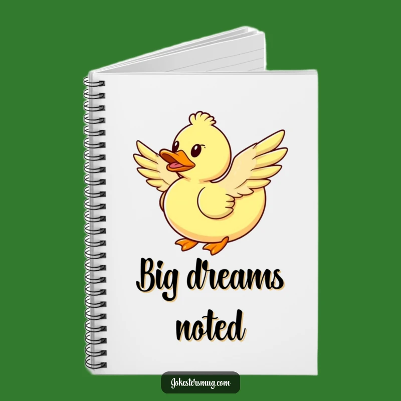 Funny Flying Duck Notebook: Jot Down Ambitious Ideas with Hilarious Flair
