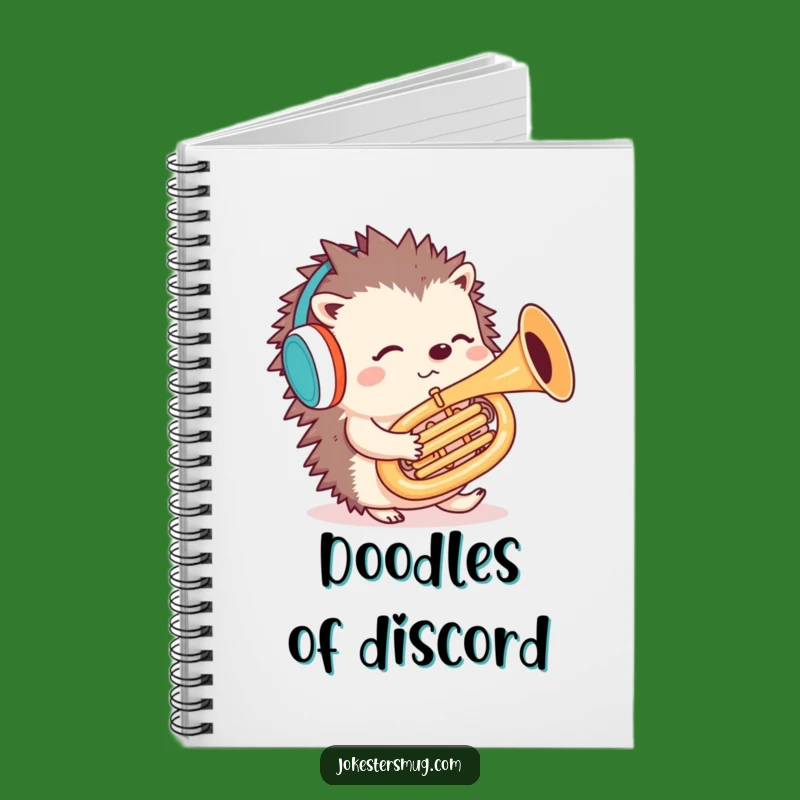 Funny Hedgehog Tuba Notebook: Jot Down Puzzling Ideas - Giftable