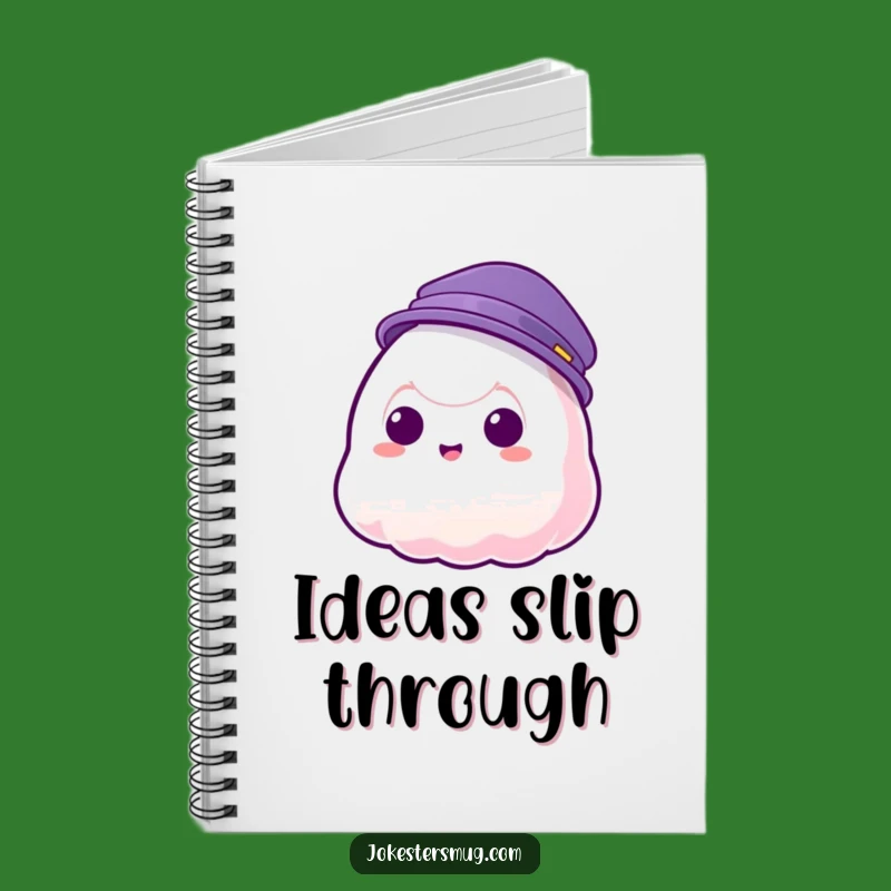Funny Jelly Blob Hat Notebook - Jot Down Ideas & Giggle