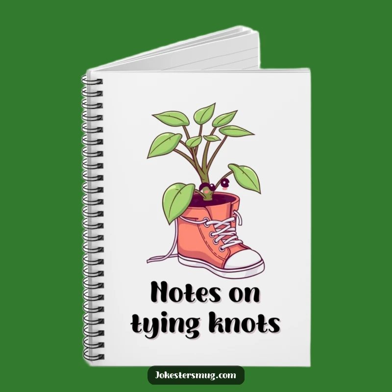 Funny Plant Shoelace Notebook: Journal Your Green Thoughts Comically
