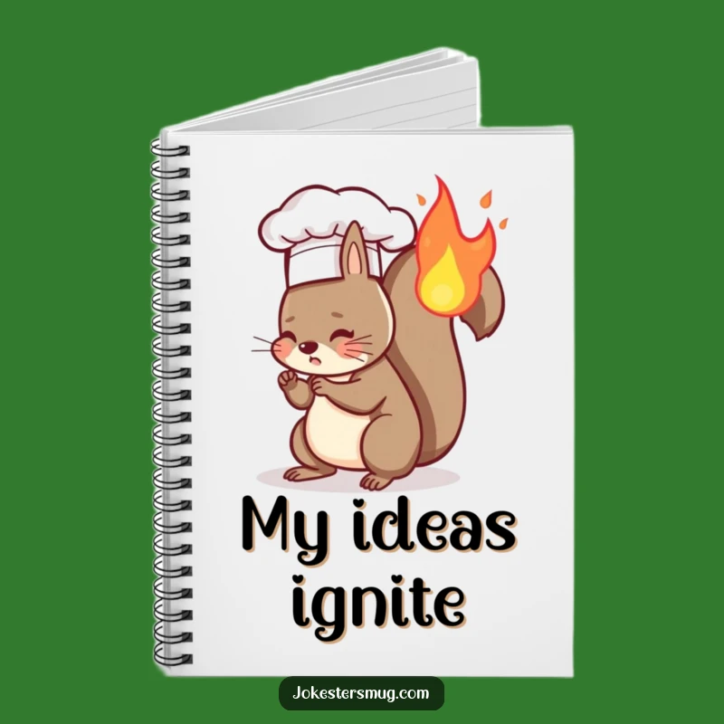 Funny Squirrel Chef Notebook - Hilarious Animal Chef Journal, Funny Gift