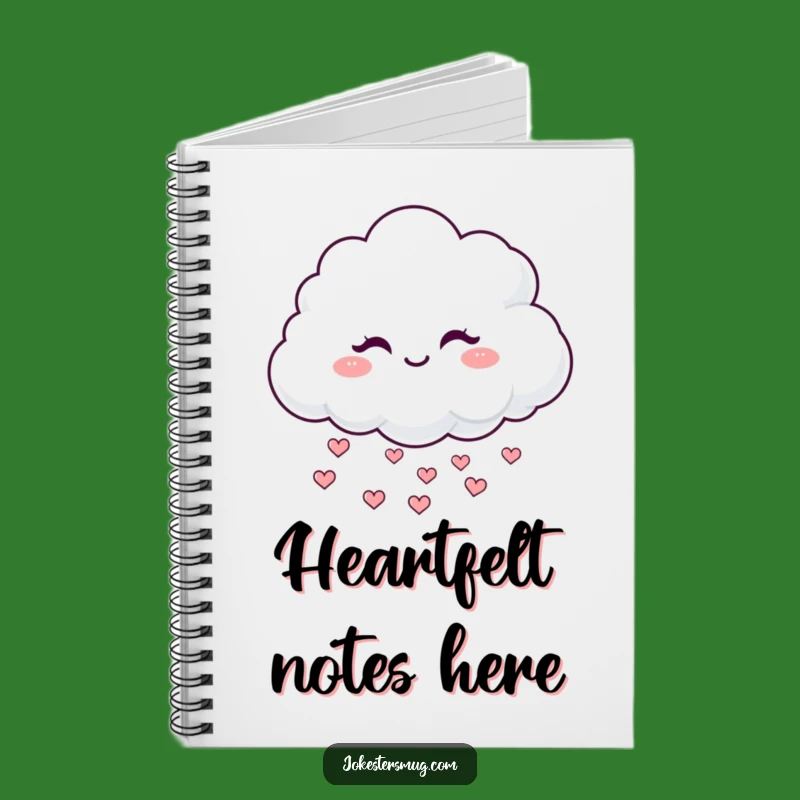 Funny Winking Cloud Notebook: Journal Your Loving Thoughts