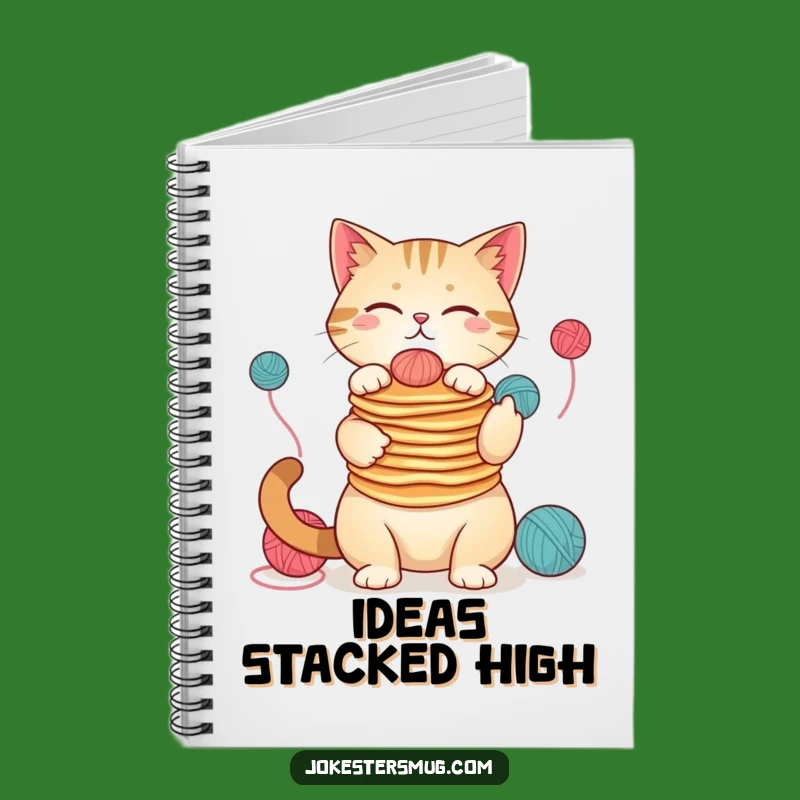 Funny Cat Pancake Juggler Notebook: Jot Down Ideas with Hilarious Flair