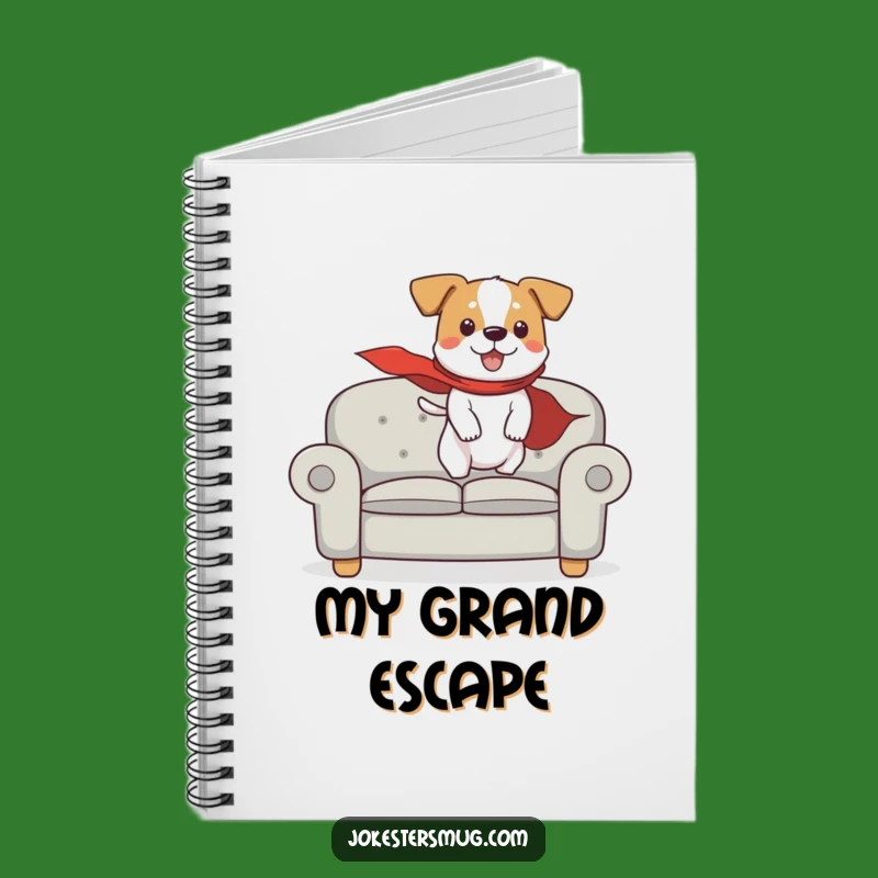 Funny Flying Dog Notebook: Hilarious Journal for Pet Superhero Plans
