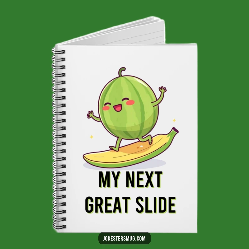 Funny Watermelon Moonwalk Notebook: Giggling Fruit Notes, Jot Down Fun, Ideal Funny Gift