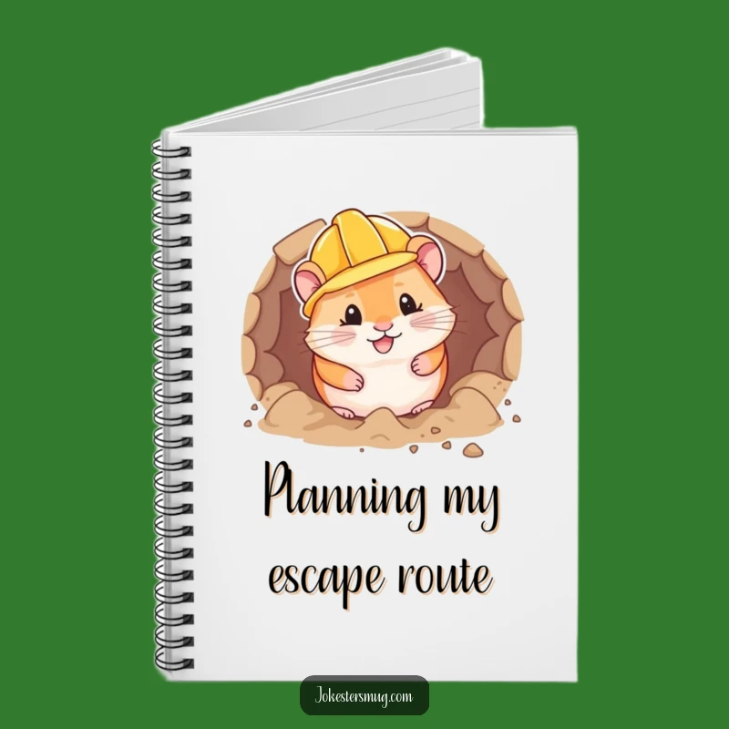 Funny Hamster Hard Hat Notebook: Plan Your Next Big Project