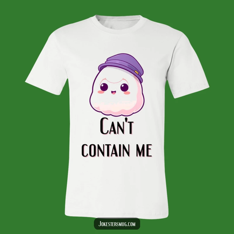 Funny Jelly Blob Hat T-Shirt - Hilarious Goofy Character Tee