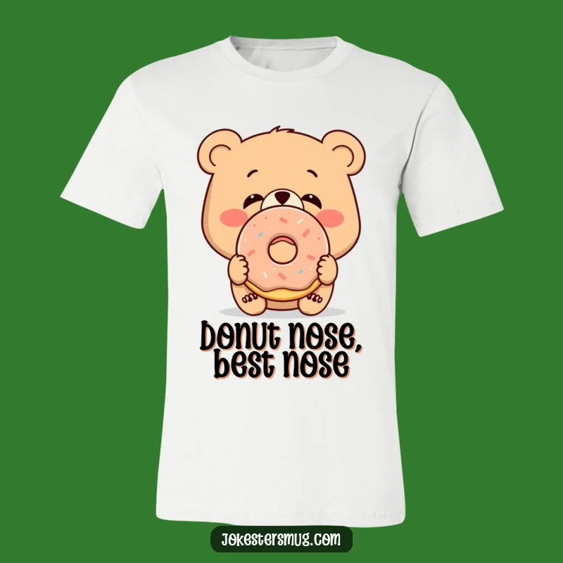 Funny Bewildered Bear T-Shirt: A Deliciously Humorous Donut Design