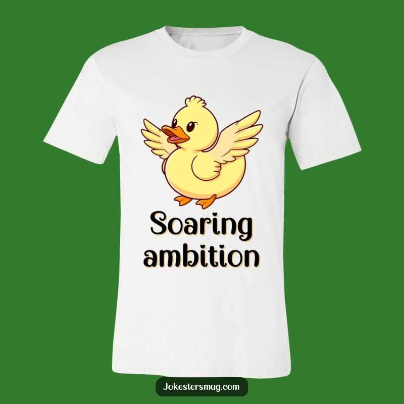 Funny Flying Duck T-Shirt: Wear Your Ambitious (and Hilarious) Dreams