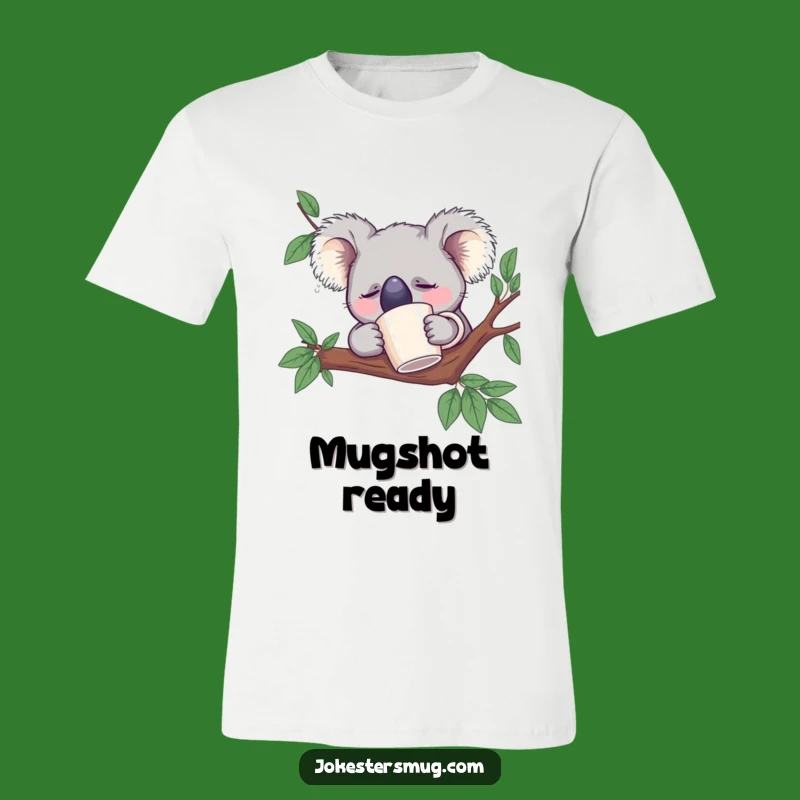 Funny Sleeping Koala T-Shirt: Wear Your Love for Coffee Gift