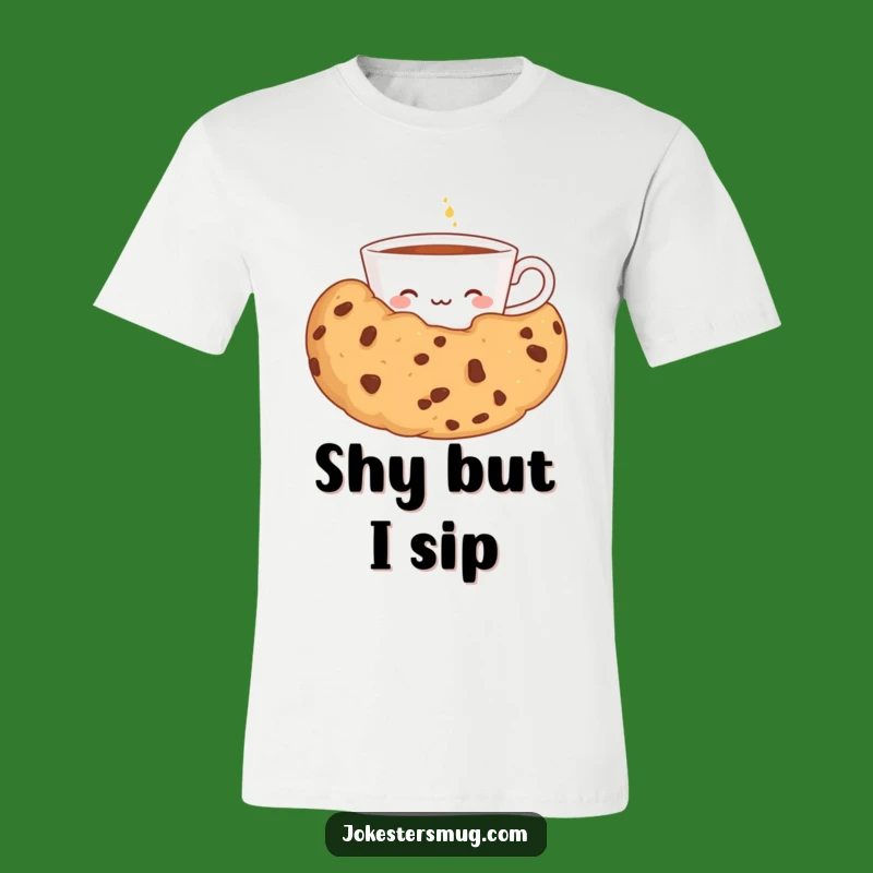 Funny Shy Teacup T-Shirt: Hilarious Dessert Lover Apparel for Sweet Personalities