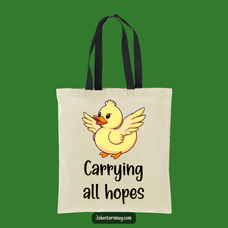 Funny Flying Duck Tote Bag: Carry Your Hilarious Pursuits with Style