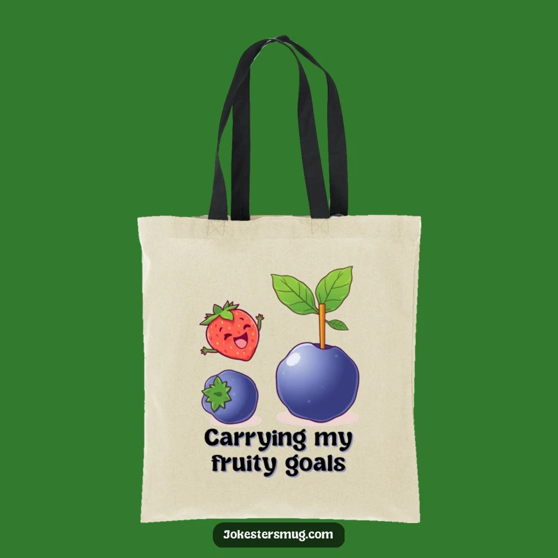 Funny Strawberry Vault Tote Bag: Carry Your Goods With A Leap - Practical Funny Gift!