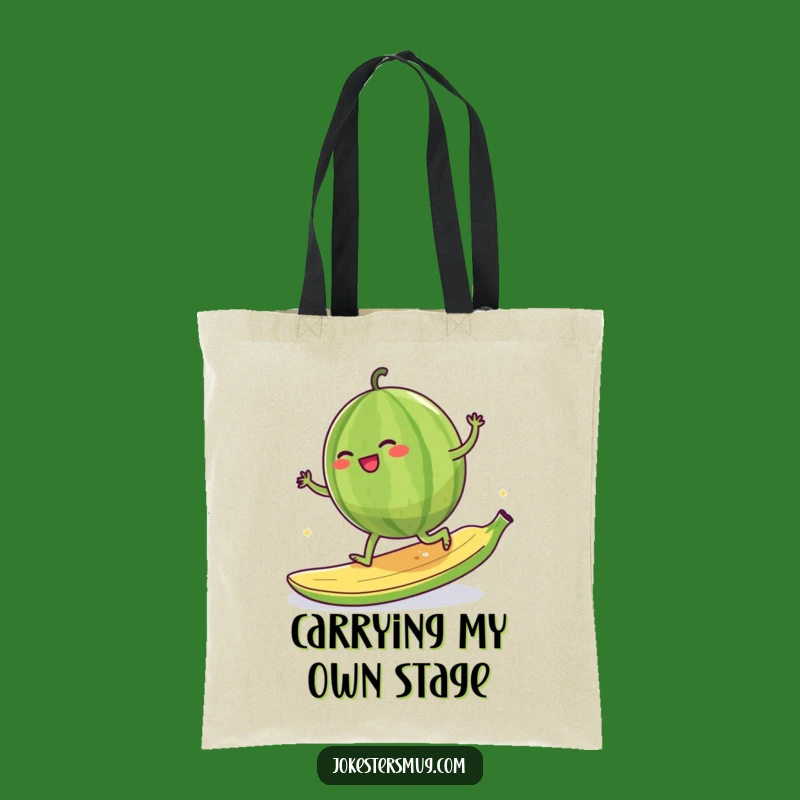 Funny Watermelon Moonwalk Tote Bag: Giggling Fruit Style, Carry Your Fun, Funny Gift