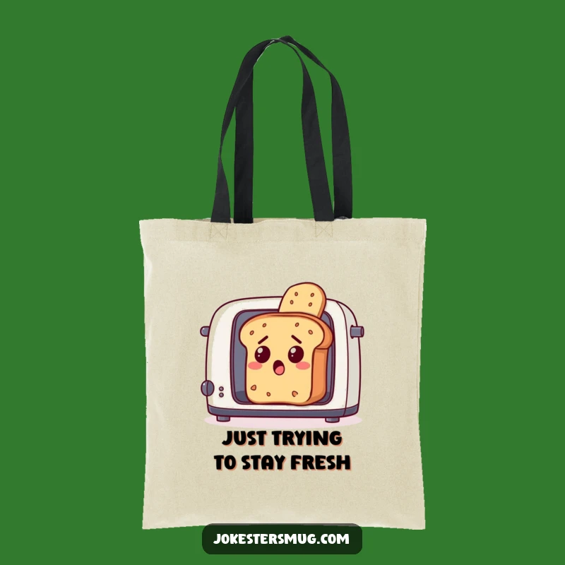 Funny Toaster Escape Bread Tote Bag: Haul Your Laughs with Style